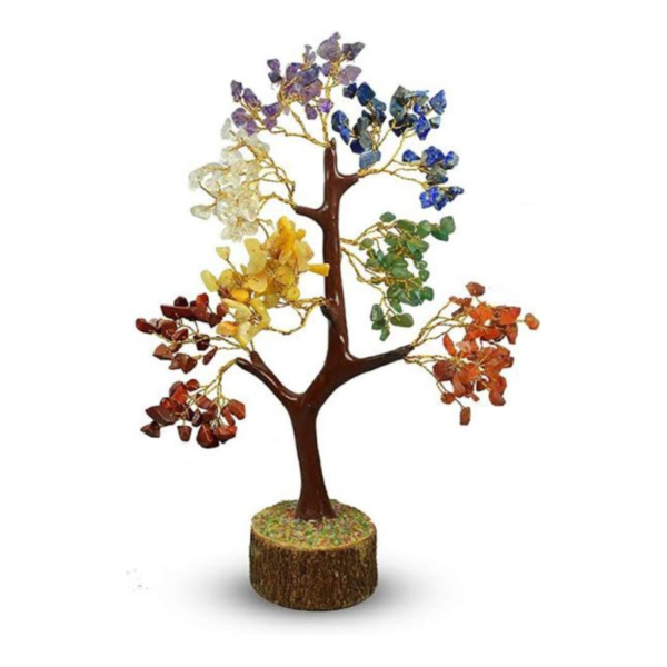 Seven Chakra Crystal Gemstone Tree